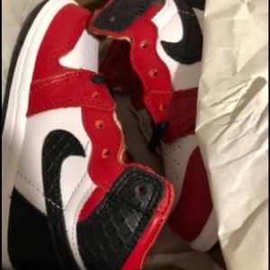 Toddler Size Jordan Retro 1 Snake Satin